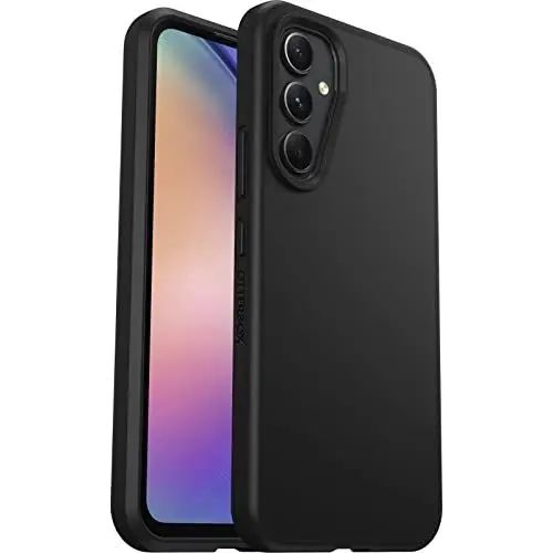 Produktbild: OtterBox Sleek Hülle für Samsung Galaxy A54 5G, stoßfest, sturzsicher, ultraschlank, schützende Hülle, Getestet nach Militärstandard, Antimikrobieller Schutz, Schwarz - Keine Einzelhandelsverpackung