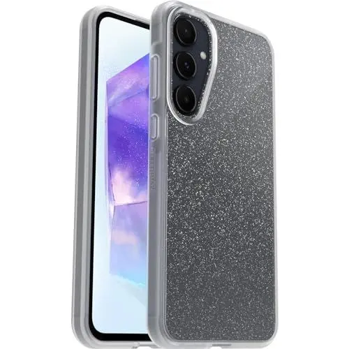 Produktbild: OtterBox Sleek Hülle für Samsung Galaxy A55 5G, stoßfest, sturzsicher, ultraschlank, schützende Hülle, Getestet nach Militärstandard, Stardust - Keine Einzelhandelsverpackung