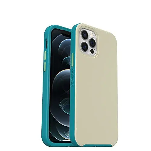 Produktbild: OtterBox Slim Serie Hülle für iPhone 12 / iPhone 12 Pro mit MagSafe, stoßfest, sturzsicher, ultraschlank, dünne schützende Hülle, getestet nach Militärstandard, Grau/Grün