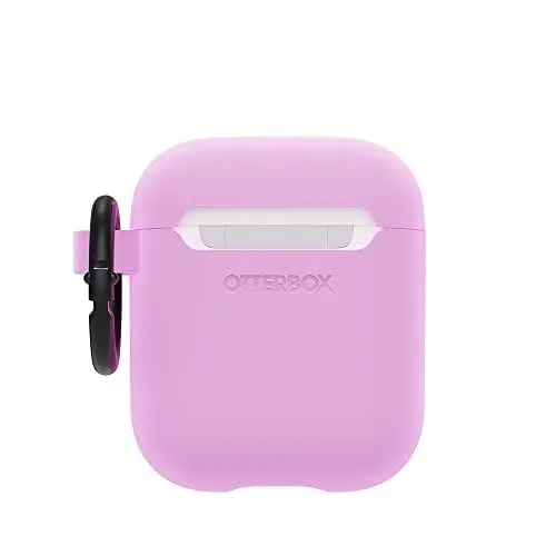 Produktbild: OtterBox Soft Touch Kopfhörer Hülle für AirPods (1. Gen 2016/2. Gen 2019), stoßfeste, sturzsichere, ultraflache, Kratz- und Abriebfeste Schutzhülle für Apple AirPods, inklusive Karabiner, Lila