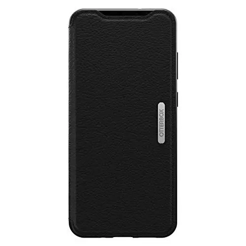 Produktbild: OtterBox Strada Hülle für Samsung Galaxy S20+, stoßfest, sturzsicher,Premium Lederfolio mit Zwei Kartenhaltern, 3X getestet nach Militärstandard, Schwarz