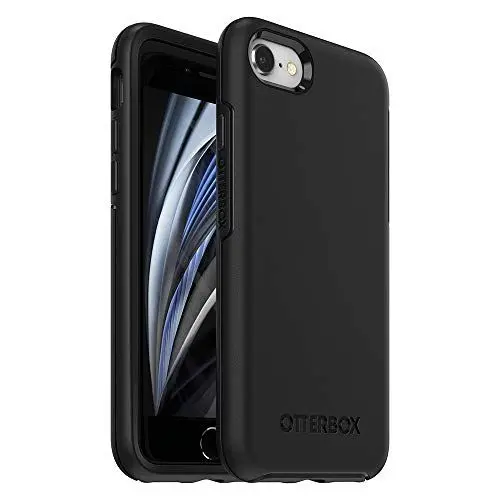 Produktbild: OtterBox Symmetry Case für iPhone 7/8/SE 2. Generation, 3. Generation, stoßfest, sturzsicher, dünne Schutzhülle, 3-fach nach Militärstandard getestet, schwarz