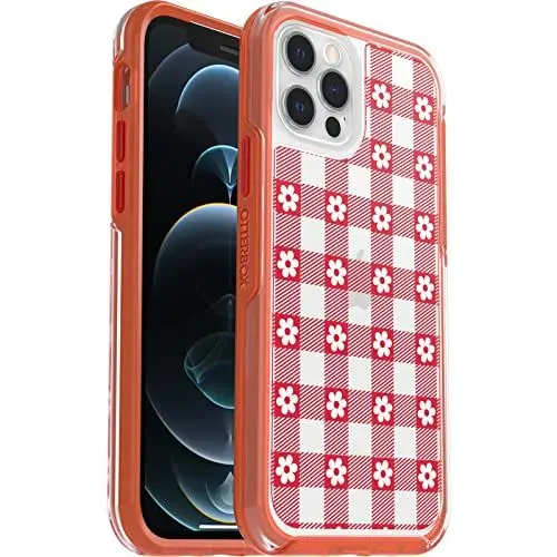 Produktbild: OtterBox 77-89411 Symmetry Clear, Stoßfest, Sturzsicher, schützende dünne Hülle, 3X getestet nach Militärstandard, Picnic Daisy, iPhone 12/iPhone 12 Pro