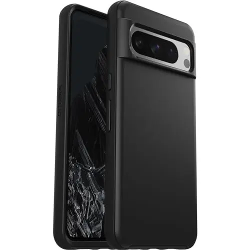 Produktbild: OtterBox Symmetry Hülle für Google Pixel 8 Pro, sturzsicher, schützende dünne Hülle, 3X getestet nach Militärstandard, Schwarz, Keine Einzelhandelsverpackung