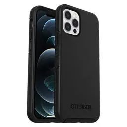 Produktbild: OtterBox Symmetry Hülle für iPhone 12 / iPhone 12 Pro, sturzsicher, schützende dünne Hülle, 3X getestet nach Militärstandard, antimikrobieller Schutz, Schwarz, Keine Einzelhandelsverpackung