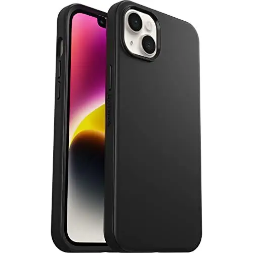 Produktbild: OtterBox Symmetry Hülle für iPhone 14 Plus, sturzsicher, schützende dünne Hülle, 3X getestet nach Militärstandard, antimikrobieller Schutz, Schwarz