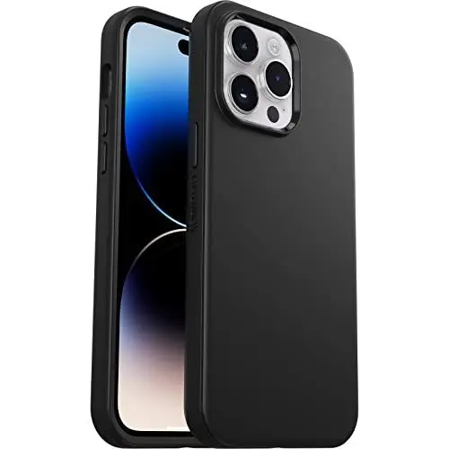 Produktbild: OtterBox Symmetry+ Hülle für iPhone 14 Pro Max mit MagSafe, stoßfest,sturzsicher,schützende dünne Hülle, 3xantimikrobieller Schutz,Schwarz,Keine Einzelhandelsverpackung