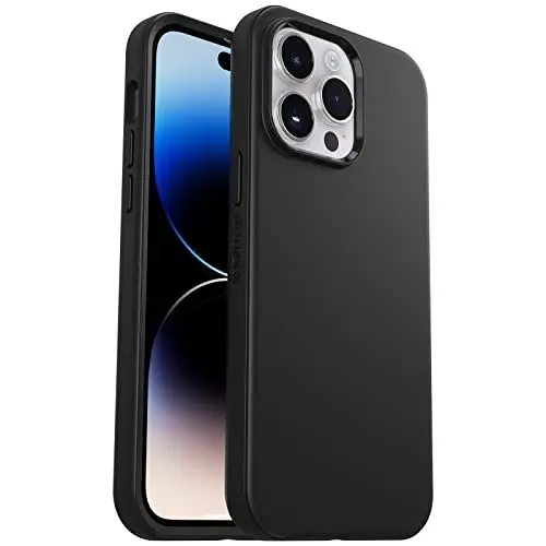 Produktbild: OtterBox Symmetry Hülle für iPhone 14 Pro Max, sturzsicher, schützende dünne Hülle, 3X getestet nach Militärstandard, antimikrobieller Schutz, Schwarz, Keine Einzelhandelsverpackung