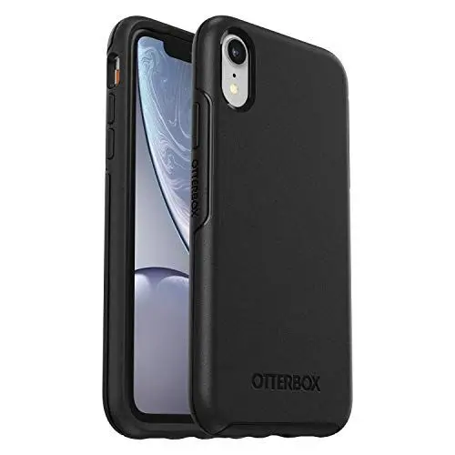 Produktbild: OtterBox Symmetry Hülle für iPhone XR, stoßfest, sturzsicher, schützende dünne Hülle, 3x getestet nach Militärstandard, Schwarz