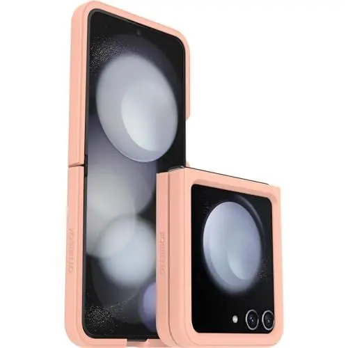 Produktbild: OtterBox Thin Flex Hülle für Samsung Galaxy Z Flip5, stoßfest, sturzsicher, dünne Zweiteilige schützende Hülle, Getestet nach Militärstandard, für Faltbare Handys, Peach