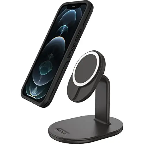 Produktbild: OtterBox kabellose MagSafe Ladestation, Starke magnetische Ausrichtung und Befestigung mit MagSafe, schlanke Ladelösung für iPhone, Schwarz