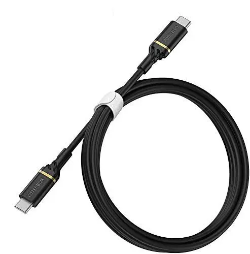 Produktbild: OtterBox USB C-C PD 2M Robustes Schnelllade-Kabel, Performance Serie, Schwarz