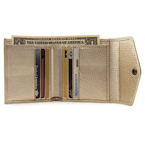 Produktbild: Otto Angelino Echtleder Geldbörse im Briefumschlag-Design - RFID Schutz – Unisex, Mink