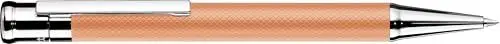 Produktbild: Otto Hutt design04 Bleistift mit matt apricot plattiertem Schaft und Karo-Guillochierung, Länge: 13,3 cm und einem Gewicht von 42,1 Gramm, 934304