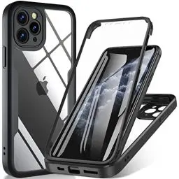 Produktbild: ottpluscase Hülle für iPhone 11 Pro, 360 Grad Schutzhülle Stoßfest Panzerhülle mit Eingebautem Displayschutz Robust Bumper Full Cover Outdoor Case Handyhülle für iPhone 11 Pro (5,8