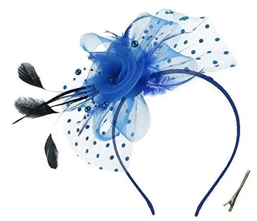 Produktbild: OUHO NIUM Small blue top hat headband, Acrylic