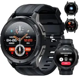Produktbild: OUKITEL Smartwatch Herren BT10, 5ATM Wasserdicht Fitness Watch 123 Sportmodi Tracker, 1,43