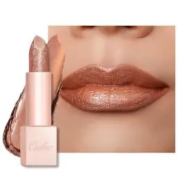 Produktbild: OULAC Feuchtigkeits Glanz Lippenstift Bronze, Schimmernder Lippenstift mit Glänzender Oberfläche, Cremige Textur, Lippenpflege Lippenstift für Feuchtigkeitsspendende Lippen, Vegan (06) Precious Moment