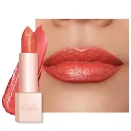 Produktbild: OULAC Koralle Feuchtigkeits Glanz Lippenstift, Diamant-Reflexion Partikeloberfläche, Feuchtigkeitsspendende Formel, Feuchtigkeit und Glanz für die Lippen,Vegan und Glutenfrei (04) Sunrise
