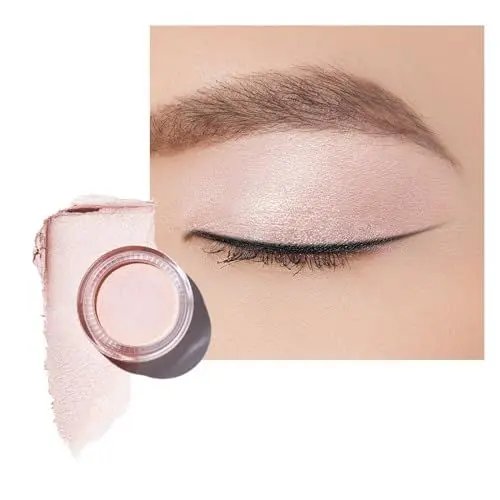 Produktbild: OULAC Lidschatten Perlen-Finish | Lidschatten & Highlighter Chiffon Feine Textur | Wasserfest & Langlebig | Metallisch Perlen Finish Augen-Makeup | Vegan | 06g (P06) Purity