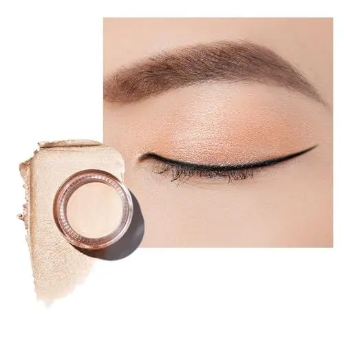 Produktbild: OULAC Lidschatten Perlen-Finish | Lidschatten & Highlighter Goldene Feine Textur | Wasserfest & Langlebig | Metallisch Perlen Finish Augen-Makeup | Vegan | 06g (P05) Golden Shore