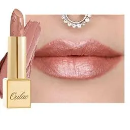 Produktbild: OULAC Lippenstift Metallic Glanz Finish, Kein Körniges Gefühl Lipstick mit Langanhaltend Feuchtigkeitsspendende und Wasserdicht, Vegan, 4.3g, (07) Pure Envy