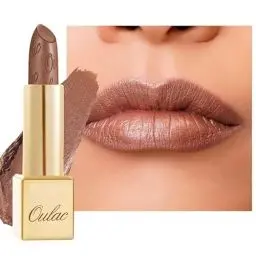 Produktbild: OULAC Lippenstift Metallic Glanz Finish, Kein Körniges Gefühl Lipstick mit Langanhaltend Feuchtigkeitsspendende und Wasserdicht, Vegan, 4.3g, (09) Guilty Pleasure