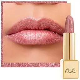 Produktbild: OULAC Lippenstift Metallic Glanz Finish, Kein Körniges Gefühl Lipstick mit Langanhaltend Feuchtigkeitsspendende und Wasserdicht, Vegan, 4.3g, (13) Baby Angel