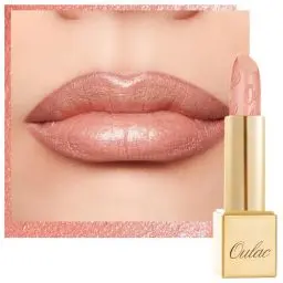 Produktbild: OULAC Lippenstift Metallic Glanz Finish, Korallenrosa Glitzer Lippenstift Feuchtigkeit und Glanz für die Lippen, Intensive Farbe Feine Textur, Vegan, 4.3g (GM09) Elysium