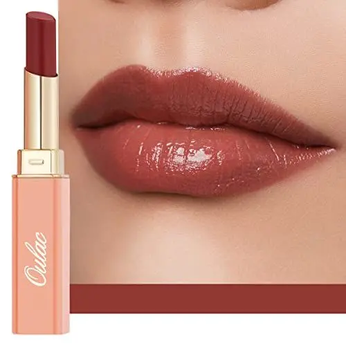 Produktbild: Oulac 2 in1 Lippenstift und Lip Balm, Saftiger und Glänzender lippenpflege Lippenstift,Geschmeidige und Hydratisierte Lippen, Glänzendes Finish für trockene, rissige und spröde Lippen, Vegan (02)