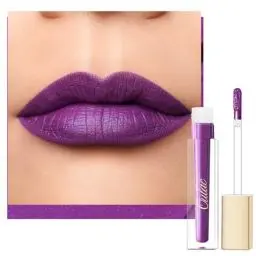 Produktbild: Oulac Kussechter Glitzer Lippenstift Violett - Flüssiger Langanhaltender Lippenstifte, Wasserfest, Lila Mattem Schimmern Finish, Intensive Farbe, Hydratisierte Lippen, Vegan, 4.5ml, (MS04)