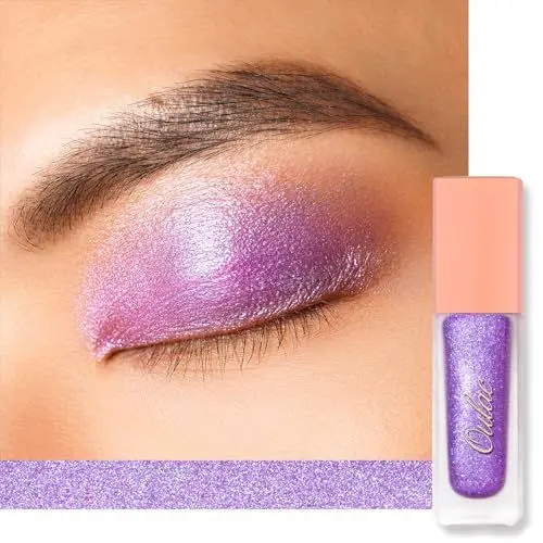 Produktbild: Oulac Glitzer Lidschatten Flüssig Lidschatten| Liquid Eyeliner mit feinem Funkeln| Glitzer Finish Glattes Schimmer Augen Make-up| Vegan& Cruelty-Free, 6.8g (07)