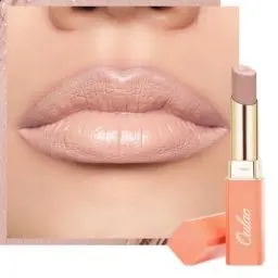 Produktbild: Oulac Nude Pflegender Lippenstift - Matte mit Satin Finish Lippenstifte, Cremige Textur, Feuchtigkeitsspendender Lippen, Langanhaltender Hochpigmentiert, Mit Shea Butter, Vegane, 4g, SG01 Bare