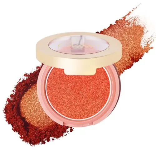 Produktbild: Oulac Rouge Powder Puder Blush Sanfter Schimmer & Seidig Zart,Hochpigmentiert, Langlebig,Vegane Tierversuchsfreie Kosmetik, Augen Kosmetik 1er Pack, 4,8 g,F10 Tangerine Tango