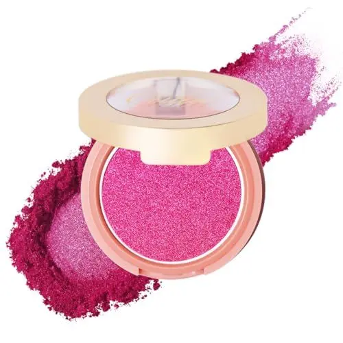 Produktbild: Oulac Rouge Powder Puder Blush Sanfter Schimmer & Seidig Zart,Hochpigmentiert, Langlebig,Vegane Tierversuchsfreie Kosmetik, Augen Kosmetik 1er Pack, 4,8 g,F12 Razzmatazz