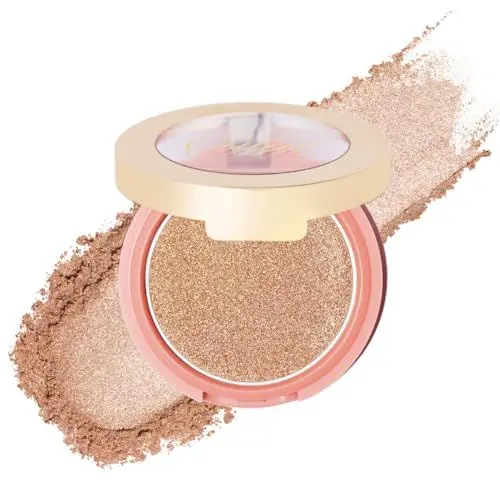 Produktbild: Oulac Rouge Powder Puder Blush Sanfter Schimmer & Seidig Zart,Hochpigmentiert, Langlebig,Vegane Tierversuchsfreie Kosmetik, Augen Kosmetik 1er Pack, 4,8 g, Glow Gold (F08)