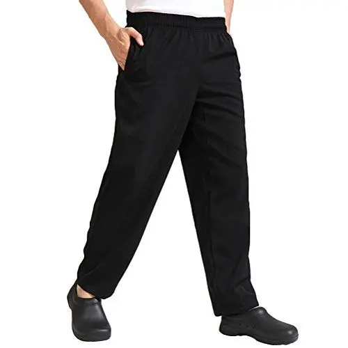 Produktbild: OULII Kochhose Atmungsaktiv Schwarz - Größe XXXL
