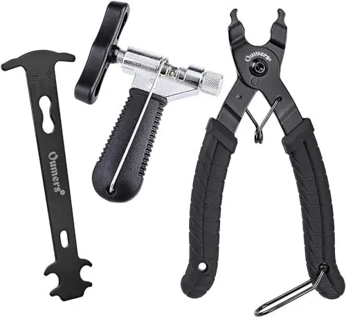 Produktbild: Oumers Fahrradkette Reparatur Set, Fahrrad Link Zange, Fahrrad Ketten Werkzeug, Ketten Prüfer Fahrradkette Werkzeug Set Fahrradkette Werkzeug Set für 6-12 Fach Fahrradkette