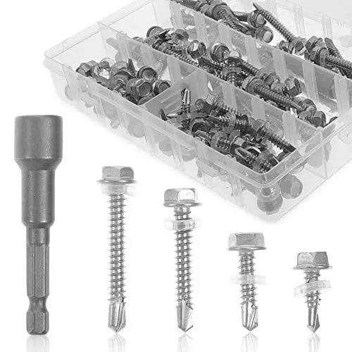 Produktbild: OUNONA Blechschrauben-set – 6er-schrauben-sortiment Edelstahl 410 | Bolzen-set-sortiment Für Terrassen Möbel Reparatur