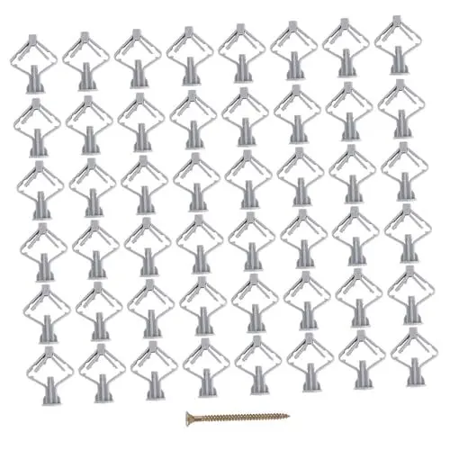 Produktbild: OUNONA 100 Stück Flugzeug Expansionsrohr Wandbefestigung Dübel Kunststoff Expansionsanker Kunststoffanker Trockenbau Befestigungen Robuste Wandanker Hardware Zubehör Gipskarton