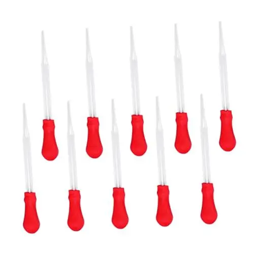 Produktbild: OUNONA Pipettentropfer Aus Silikonglas 10 Cm 10er-set Ohne Für Experimente in Der Schule Und Zu Hause Für Jungen Und Mädchen