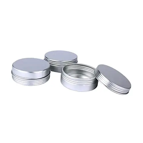 Produktbild: OUNONA Runde Metalldosen Mit Schraubverschluss – 12er-Packung À 25 Ml Leere Aluminiumdosen Für Kosmetik Reisen Und Aufbewahrung