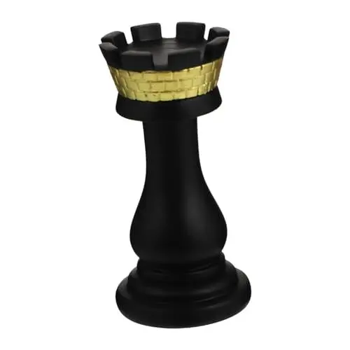 Produktbild: OUNONA 1Stk Schach Ornamente Landhausdekoration König Figur schachfiguren Set Schachfiguren Dekoration Bücherregale Retro- Harzdekor Desktop-Ornament aus Harz Ritter