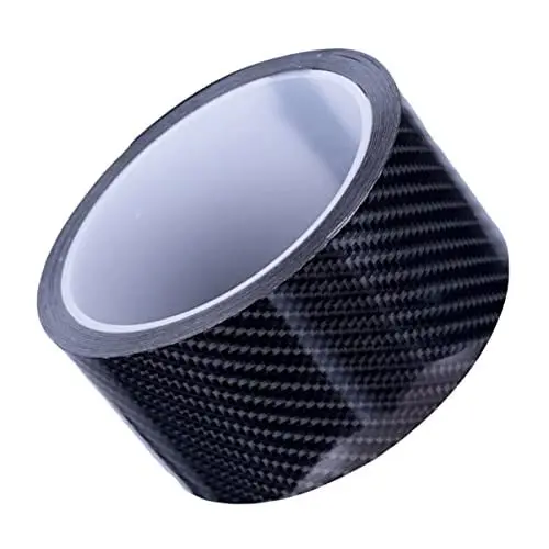 Produktbild: OUNONA 1 Rolle Nano Schwellen Styling Aufkleber Kfz Antikollisionsstreifen Auto Einstiegsleisten Karbonfaser Muster Auto Schutzstreifen Schwarz
