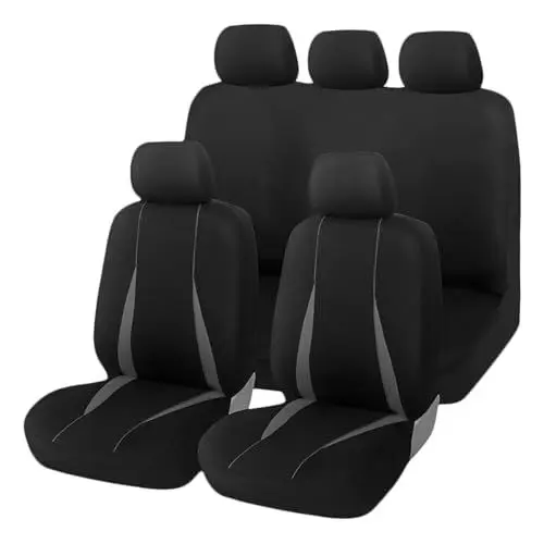 Produktbild: OUNONA 1 Satz Autositzüberzug Auto versorgung Innenbezüge für Autos Innenverkleidungen für Auto Autositzbezug Bezüge für Vordersitze Sitzbezüge aus Polyester für Autos 100% Polyester Grey