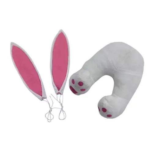Produktbild: OUNONA Hasenohren-Set für Osterdekoration Türdekoration Wandkunst Weiches Polyester Basteln
