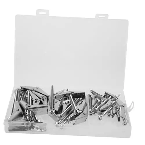 Produktbild: OUNONA 1 Satz Schrauben- Und Mutternsatz Patch Trockenbau Reparaturset Anstieg Schraubenmuttern-set Trockenbauanker Knebelschrauben Dübel Und Schraubenset Für Trockenmauern Silver 24st