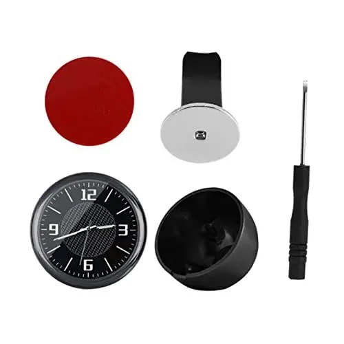 Produktbild: OUNONA Mini Auto Innenraum Uhr Metall Mini Auto Uhr Einfache Bedienung Praktische Sparende Dekoration Elegante Fahrzeug