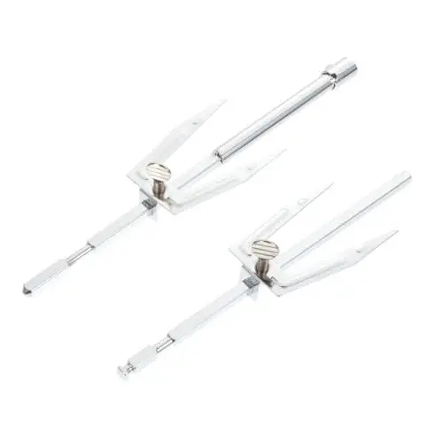 Produktbild: OUNONA 1stk Bratgabel Grillspieß Fleischspieße Braten Barbecue-grill-fleisch-stick Geflügelgabel Hähnchen-grillstäbchen Grillzubehör Liner Rostfreier Stahl Rotieren Elektronischer Bausatz