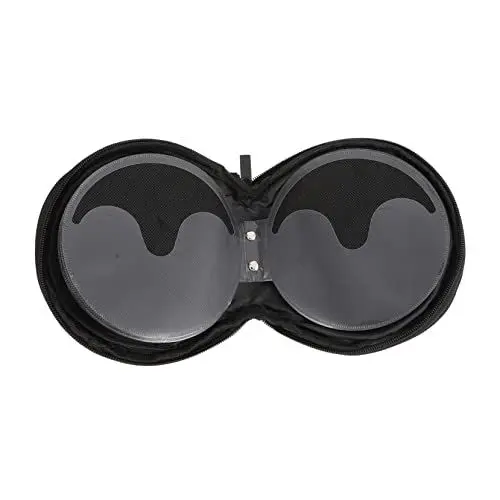 Produktbild: OUNONA 1stk Runde Cd-Tasche Reißverschluss Hart ray CD-Brieftasche Doppelreißverschluss Handschlaufe Tragbare Disc Organize-aufbewahrungshalter Zur Aufbewahrung Von DVDs Behälter Wagen Cd-hülle